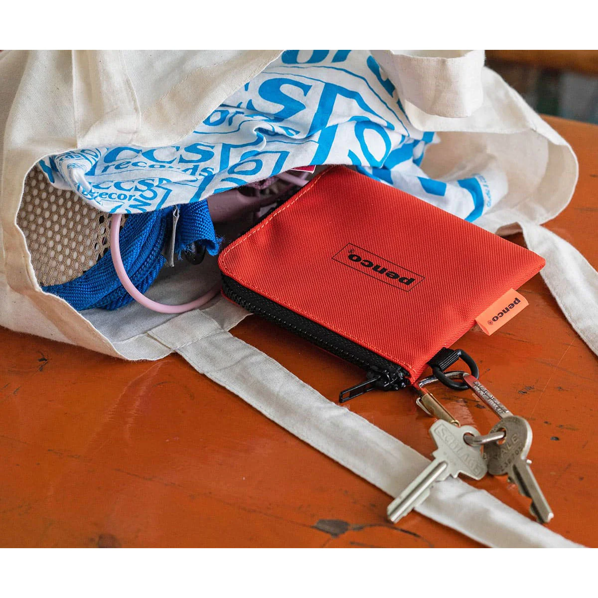 Penco : L-Zip Purse : Black - Image 10