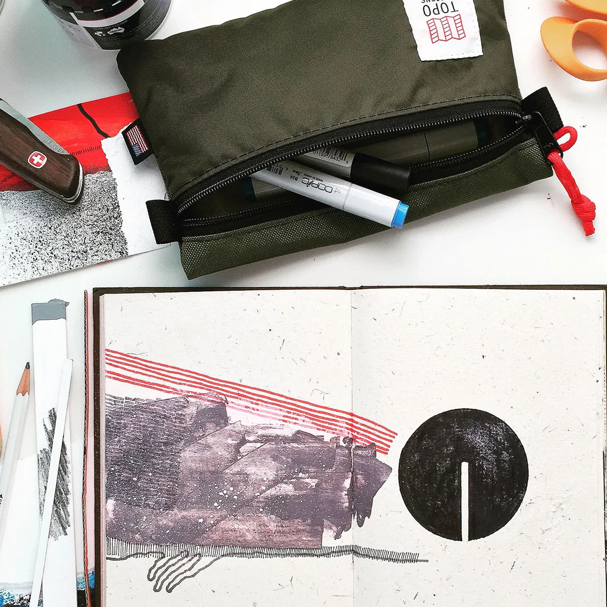 Topo Designs : Accessory Bag : Black/Black/Black - Image 8