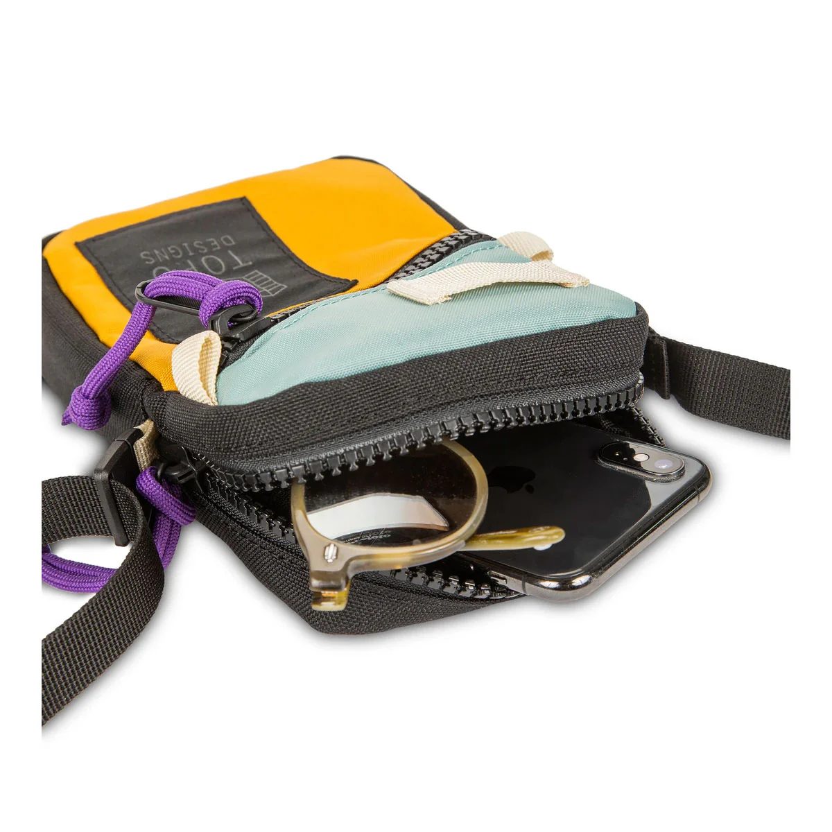 Topo Designs : Mini Shoulder Bag : Black - Image 7